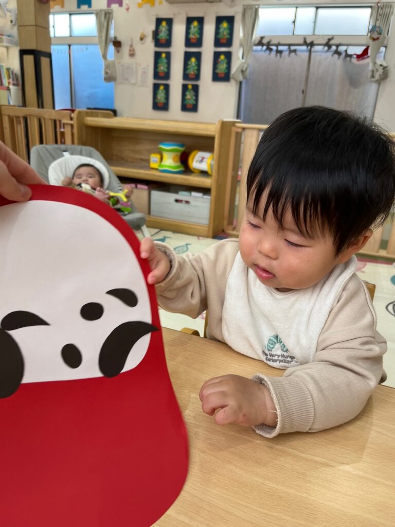 どんなお顔ができるかな(0歳児🦦)